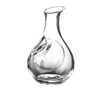Decanters Globe Decanter Glass Wine Japanese Sake with Ice Pocket Cold Sake Chilled Server Liquor Dispenser Red Wine Carafes 385ml for Home Party Bar