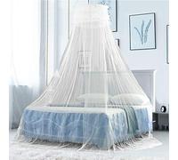 DECARETA Mosquito Net Bed Net Canopy Mosquito Canopy Net Netting Hanging Tents,Bed Canopy Netting Curtain Large Mosquito Net for Double Single Bed Travel and Home with Tape and Hook
