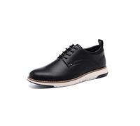 DECARSDZ Mens Dress Shoes Casual Oxford Shoes Business Formal Derby Sneakers Walking Shoe, Black-2, 8 UK