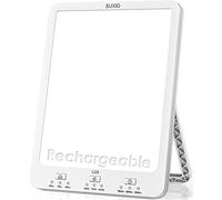 Decatela Therapy Lamp Rechargeable, 10000 Lux Sunlight Lamp, Therapy Light with Wake-Up Function, Daylight Lamp with Memory Function, Happy Lamp Use As Lift-Mood, Light Therapy Box for Home/Office