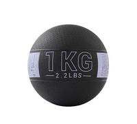 Decathlon 1 Kg Rubber Medicine Ball Black