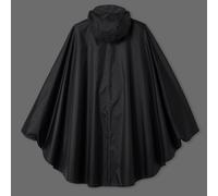 Decathlon 100 City Cycling Rain Poncho XS/S - Black