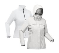 Decathlon 3in1 Waterproof Winter Hiking Jacket SH100 0 DegreeC Decathlon Grey S