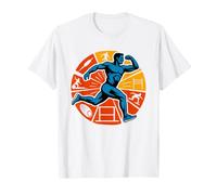 Decathlon Dad Track Field Multi Event Graphic Pride Badge T-Shirt