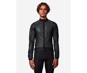 Decathlon Men's Road Cycling Long-Sleeved Rainproof Jacket RCR Ultralight-Black, Black, Size S, Men Black