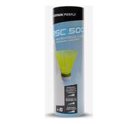 Decathlon Plastic Shuttlecocks psc 500 Medium x 6 Yellow