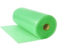 Decayable Green Bubble Wrap Roll | Small Air Bubble Cushioning Bubble Wrap for Moving House, Fragile Item Packaging and Protective Wrapping for Shipping & Storage HTUK (400mm x 25m)
