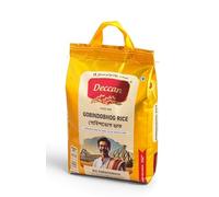 Deccan Gobindbhog Rice 5kg (Pack of 1) - Aromatic Short Grain | Traditional Indian Rice for Pulao, Khichdi & Everyday Meals | Vegetarian Pantry Staple