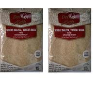 Deccan Wheat Rava 1kg - Wheat Daliya/Cracked Wheat | Coarse Semolina for Upma, Porridge & Traditional Recipes | Vegetarian Pantry Staple (Pack of 2)