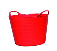 Decco Tubtrugs 14L Small Flexible 2-Handled Recycled Tub, Red