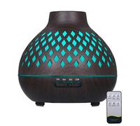 Decdeal Essential Oils Diffuser, 400ml Ultrasonic Air Humidifier Aroma Diffuser Mist Maker with Remote Control,7 Colorful Lights,4 Levels Time Setting,2 Spray Modes for Yoga Relax Home Bedroom Room