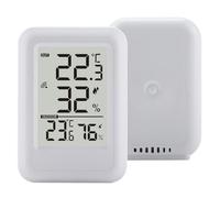 Decdeal High Accuracy, Suitable for Various Environments, with Trend, Standalone or Wall-Mountable Design, for Indoor and Outdoor Digital Thermometer, Outdoor Temperature Range -40 to