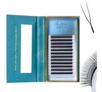 DeceMars U Eyelash Extensions Supplies 0.07mm C Curl 8-14mm Mixed Tray Easy Fans 2D UU Eye Lashes 1400 Pcs Y Shaped Premade Soft Russian Volume Eyelashes Matte Black 12 Rows (UU-0.07-C-8-14mm Mix)