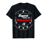 December 13 Birthday Legend Man Boy Since December 13th T-Shirt