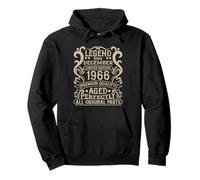 December 1966 59th Birthday Decorations Vintage 59 Birthday Pullover Hoodie
