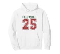 December 25 Retro Varsity Holiday Christmas Twenty Five Pullover Hoodie