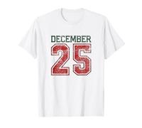 December 25 Retro Varsity Holiday Christmas Twenty Five T-Shirt