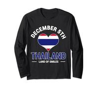December 5th Thailand Land of Smiles Thai National Day Long Sleeve T-Shirt