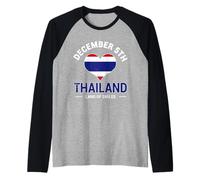 December 5th Thailand Land of Smiles Thai National Day Raglan Baseball Tee