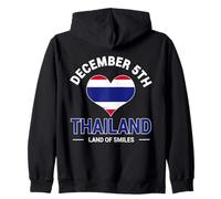 December 5th Thailand Land Of Smiles Thai National Day Zip Hoodie