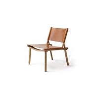 December Armchair Oiled Oak/Cognac Leather