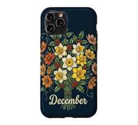 December Birth Flower Narcissus & Holly Birthday Case for iPhone 11 Pro