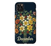December Birth Flower Narcissus & Holly Birthday Case for iPhone 11 Pro Max