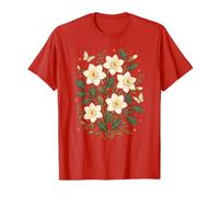December Birth Flowers Narcissus Holly Botanical Wildflowers T-Shirt