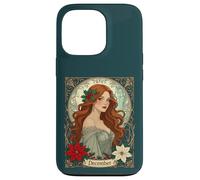 December Birthday Holly Berries And Poinsettia Case for iPhone 13 Pro