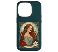 December Birthday Holly Berries And Poinsettia Case for iPhone 14 Pro