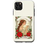December Birthday Holly Berries And Red Poinsettia Case for iPhone 11 Pro Max