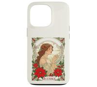 December Birthday Holly Berries And Red Poinsettia Case for iPhone 13 Pro