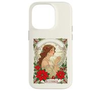 December Birthday Holly Berries And Red Poinsettia Case for iPhone 14 Pro