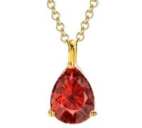 December Birthstone Necklace Water Drop Zircon Clavicle Pendant Necklaces 14K Plated Gold Dainty Jewelry Accessories Gifts for Women Girlfriends (January-1)