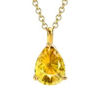 December Birthstone Necklace Water Drop Zircon Clavicle Pendant Necklaces 14K Plated Gold Dainty Jewelry Accessories Gifts for Women Girlfriends (November-11)