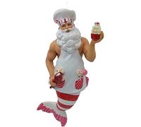 December Diamonds 55-55403 Baking Santa Merman Resin Ornament 7 Inches