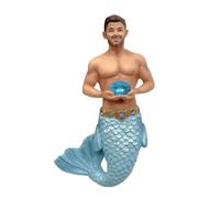December Diamonds 55-55491 March Aquamarine Merman Ornament 4.5 Inches