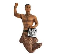 December Diamonds Justice Black Lives Matter Merman Christmas Ornament 5555164