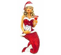 December Diamonds Santa Baby Two Mermaid Christmas Holiday Ornament 6.75 Inches