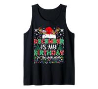 December is My Birthday Christmas Funny Bday Xmas Boys Girls Tank Top