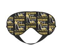 December is My Birthday Month High Heels Eye Mask Sleep Mask Light BlockBlindfold Night Eyes Cover Soft Pressure-Free Eyeshade with Elastic Strap for Home Travel Office Nap Yoga