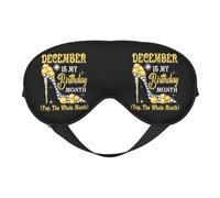 December is My Birthday Month High Heels Eye Mask Sleep Mask Light BlockBlindfold Night Eyes Cover Soft Pressure-Free Eyeshade with Elastic Strap for Home Travel Office Nap Yoga
