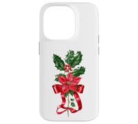 December Poinsettia Holly Birth Month Bloom Case for iPhone 14 Pro