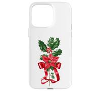 December Poinsettia Holly Birth Month Bloom Case for iPhone 15 Pro Max