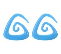 Decentraland 1 Pair Black Triangle 1.6 mm(14 G) Acrylic Spiral Snail Tapers Plugs Tunnel Ear Stretcher Expander Gauges Stretching Swirl Ears Tunnels Set Twist Plug Body Piercing Jewelry Women