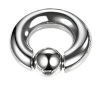 Decentraland 1 PC Silver 12G Stainless Steel Nose Septum Earrings Nipple Captive Bead Ring Spring Ball Rings Tool Surface Piercing Jewelry For Men And Women 12-16mm