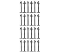Decentraland 24 PCS Black Pointed Cone 10 mm Surgical Steel/Titanium Nose Studs for Women Nostril Piercing Jewelry/spike nose stud/labret stud 16 g