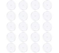 Decentraland 9MM 20PCS Clear Piercing Disc for Piercing Bump,Pressure Silicone Earrings for Keloids Healing Pads Belly Button Piercing Kit