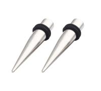 Decentraland Stainless Steel Ear Gauge Taper Stretching and Single Flare Plugs Flesh Tunnel Kit 1.6mm (14g) Steel Tapers & Steel Tunnels Tunnels Ear Stretching Kit Gauges Gauging Plugs