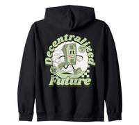 Decentralized Future Crypto Up Dollar down DeFi Zip Hoodie